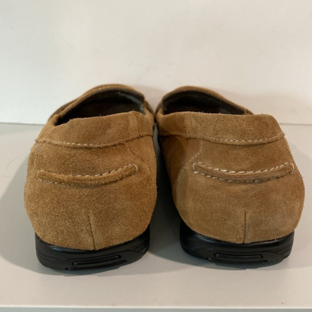 Women’s Tan Suede Penny Loafers - Picture 5 of 14